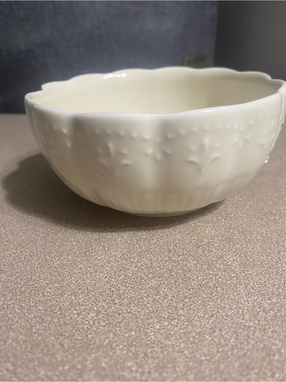 3 The Pioneer Woman Cream Embossed Ceramic fruit/dip bowls